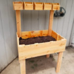 Planter Box with Hanging Herb Garden