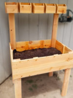 Planter Box with Hanging Herb Garden